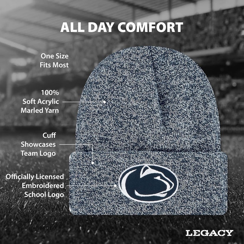 Legacy NCAA Officially Licensed Ribbed Knit Cuff Beanie, Unisex, One Size Fits Most - Image 2
